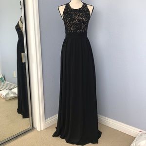 ANGL - Malibu Sky Lace Maxi Dress